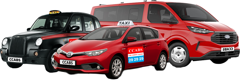 Fleet of CCabs taxis in Blackpool