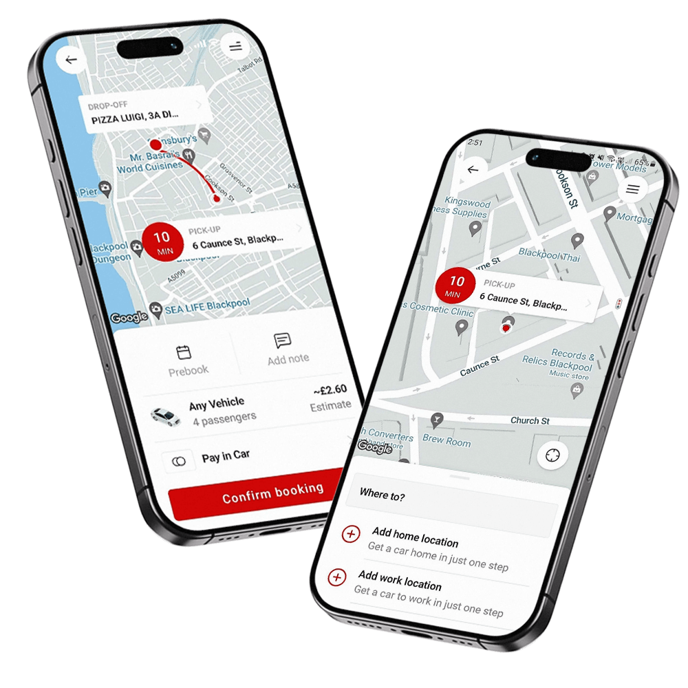 Download CCabs taxi app for easy Blackpool bookings